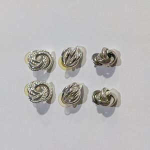 Vintage Silver Knot Earrings